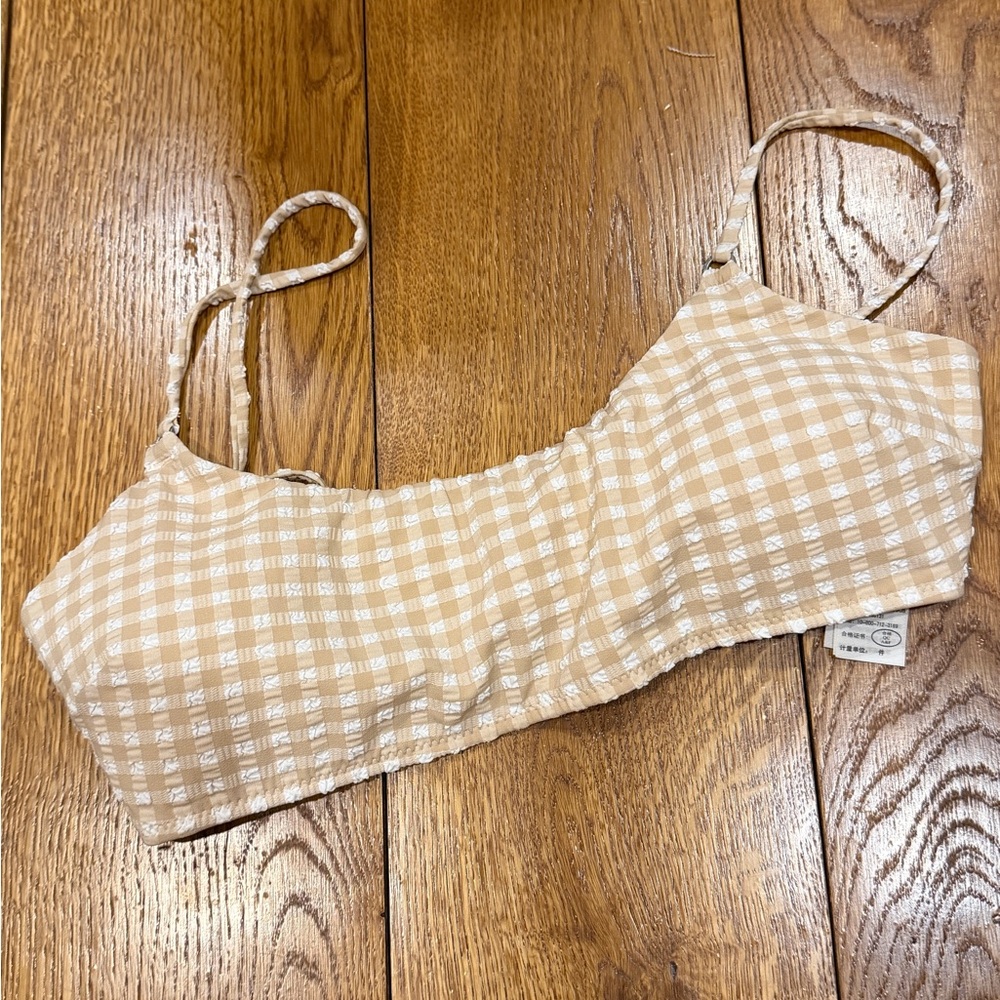 Abercrombie Gingham Swim Top